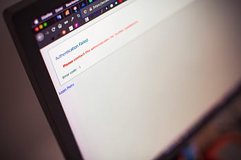 laptop obrazovky, detailní záběr, obrazovka počítače, ověření se nezdařilo, chybové hlášení, opakování přihlášení, Chybový kód, webový prohlížeč, detailní fotografie, technologie, oznámení o chybě