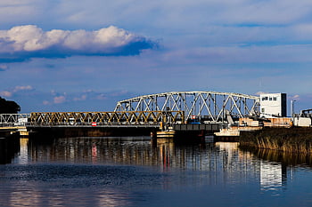 bridge, river, swing Bridge, technology, structure, construction, bodden, darss, zingst, mecklenburg Western Pomerania