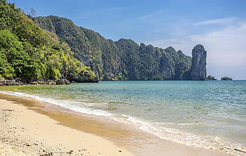 natur, Asien, resa, thailand, ö, landskap, berg, halong bay, sommar, turism, krabi