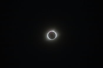 solar eclipse, full solar eclipse, glowing corona, dark sky, captivating image, eclipse photo, celestial event, astronomy, natural phenomenon, eclipse photography, solar corona
