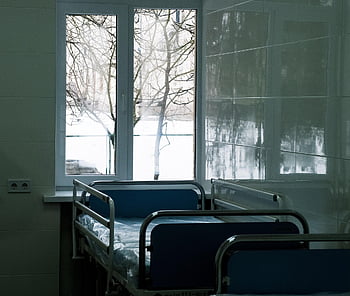 letto, camera, interno, finestra, ufficio, ospedale, costruzione, tavolo, vuoto, sedia, attività commerciale