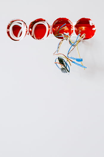 electrical wires, exposed wiring, electrical sockets, renovation, white wall, close-up, electrical installation, electrical components, electrical repair, electrical system, electrical work