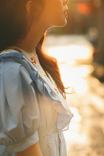 sunset, woman, street, portrait, city, nature, outdoors, female, phone Wallpaper, aesthetic Wallpaper, iphone Wallpaper