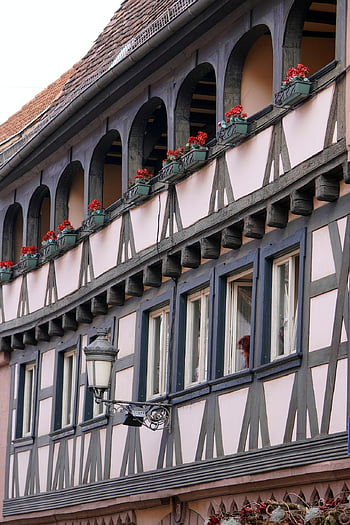 half-timbered House, old, historical, architecture, alsace, old Town