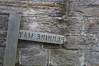 distretto di punta, derbyshire, Edale, AONB, Parco Nazionale, natura, campagna, cartello, Pennine Way, Pennines, parete