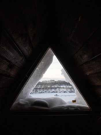 triangle Window, window, triangle, triangles, architecture, building, wood, hakaniemi, helsinki, finland, suomi