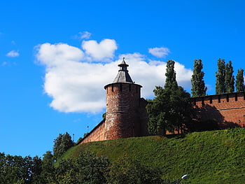 hrad, Příroda, cestovat, cestovní ruch, historický, nizhny novgorod, budova, Kreml Nižnij Novgorod, architektura, fasáda, vnější