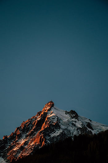 mountains, snow, sunset, sunrise, ice, frost, clouds, landscape, sky, winter, nature