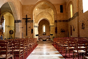 church, catholic Church, romanesque Architecture, cathedral, dordogne, france