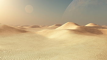 desert, sand, desert Sand, dune, nature, planet, moon, other World, science Fiction