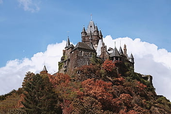castle, vineyards, cochem, germany, reichsburg, moselle, höhenburg, middle Ages, landmark, vacations, sightseeing