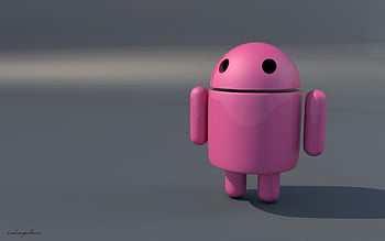 ピンクアンドロイド、 デスクトップの壁紙、 3Dレンダリング、 ミニマリストの背景、 かわいいロボット、 ピンクのキャラクター、 シンプルなデザイン、 デジタルアート、 コンピューターグラフィックス、 現代の美学、 抽象図