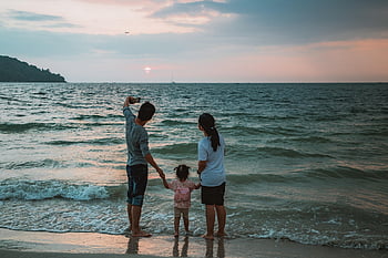 özçekim, plaj, aile, çocuk, anne, baba, tatil, seyyar, akıllı telefon, Fotoğraf, yaz