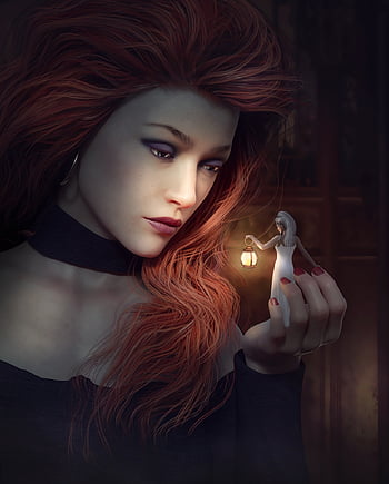 composing, woman, fantasy, romantic, fairytale, beauty, portrait, the Shade, magic, angel, dream