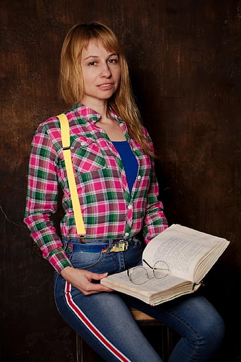 book, glasses, young Woman, is Reading, books, reading, to Read, pages, study, education, wisdom