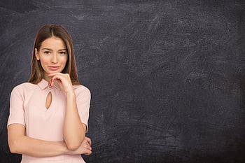 Kadın, öğretmen, model, yazı tahtası, iş kadını, Kara tahta, Eğitim, öğretim, okul, öğrenme, kopya alanı