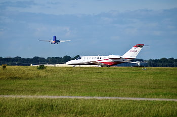 airplane, private Jet, airport, aircraft, plane, transport, aviation, tarmac, flight, william Hobby Airport, houston