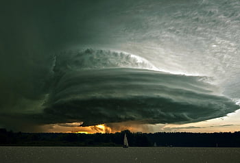 tempesta, tornado, nuvole, lago, comporre, montaggio, Paradiso, natura, tempo metereologico, paesaggio, minaccioso
