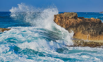 κύμα, βουτιά, βράχος, θάλασσα, σπρέι, σχηματισμό βράχου, ΑΦΡΟΣ της ΘΑΛΑΣΣΑΣ, άνεμος, νερό, ωκεανός, φύση