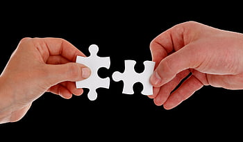 verbinden, Verbindung, Zusammenarbeit, Hände, behalten, isoliert, Jig sah, Beitreten, Partnerschaft, Menschen, Stück