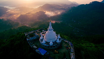 stupa, pagoda, chrám, buddhismus, Asie, náboženství, Buddha, buddhista, tradiční, duchovní, starověké