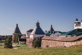 solovki, fortress, wall, brick Wall, temple, church, landmark, tourist Attraction, historical, historic, solovetsky Island