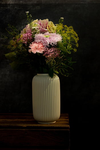 flowers, bouquet, flower Vase, vase, plants, hydrangea, chrysanthemum, rose, petals, bloom, leaves