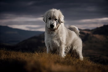 ピレネー山脈の犬、 セキュリティドッグ、 動物、 犬、 犬歯、 ハードガード、 自然、 パノラマ、 山岳、 ペット、 ピレネー山脈