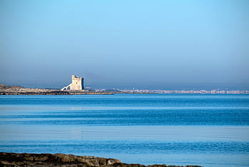 coast, coastal, sea, puglia, nature, tower, horizon, salento