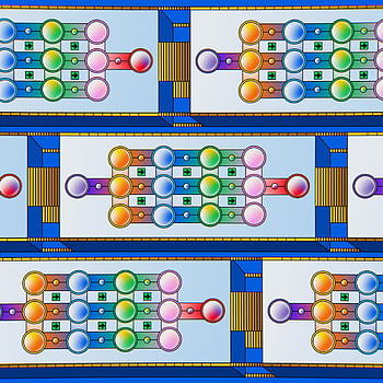 Ilustrace AI, umělá inteligence, Nervová síť, zářivé barvy, Návrh čipu pro umělou inteligenci, počítačové vidění, abstraktní vizuální, technologické principy, Champ Panupong TechAwongthawon, Ai čl, digitální umění