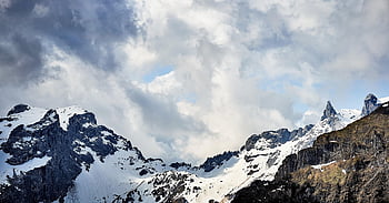 montafon, vorarlberg, Αυστρία, βουνό, χιόνι, ουρανός, φύση, σύννεφα, τοπίο