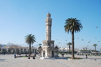 izmir, hodinová věž, krocan, cestovat, cestovní ruch, město, IzmircityVision