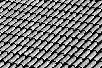 roof, shingles, structure, architecture, black And White