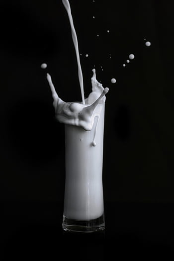 milk, glass Of Milk, glass, drink, fresh, healthy, food, yummy, nourishment, liquid, black Background