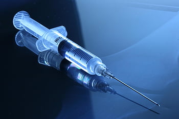 lékařský, stříkačka, očkování, jehla, vakcína, injekce, medicína, zdraví, zdravotní péče, léčba, lék