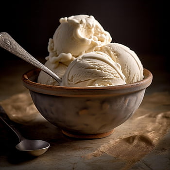 ice Cream, vanilla, ice, dessert, bowl, food, sweet, scoop, cold, frozen, closeup