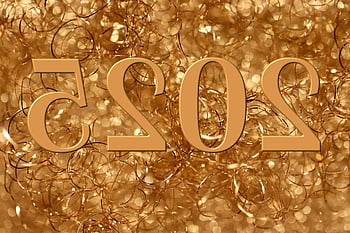 Πρωτοχρονιά, 2025, ευχετήρια κάρτα, χρυσαφένιος, τυπογραφία, sylvester, νέος χρόνος, Παραμονή Πρωτοχρονιάς
