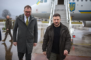 Ukraine, Germany, Ramstein, Zelenskyy, President Volodymyr Zelenskyy, airplane, airport, military base, visit, international relations, diplomacy