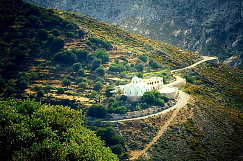 church, mountains, landscape, greece, cyclades, nature, naxos, religion, aerial View