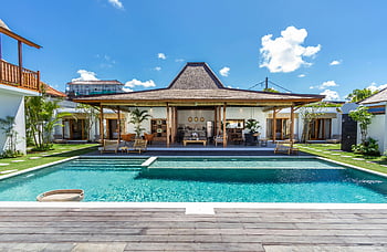 luxurious summer resort, swimming pool, tropical villa, serene pool, lush garden, luxury retreat, elegant villa, tropical garden, resort pool, villa retreat, summer villa