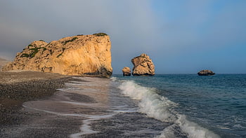 Kypr, petra tou romiou, Afroditina skála, scenérie, cestovat, pobřeží, Skála, moře, krajina, cestovní ruch, pobřežní