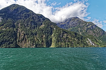 new Zealand, milford Sound, fjord, water, waterfall, mountains, fiordland National Park, fjordland, national Park, nature, landscape