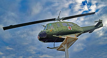 Helikoptéra Huey, zdravotník, památník, záchranný vrtulník, Vrtulník Dustoff, Ambulance vrtulníku, helikoptéra, válka, historický, Záchrana vrtulníku Huey Dustoff