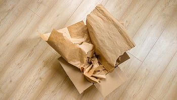 papír, box, recyklovat, zmačkaný, hnědý papír, recyklace, materiál, hrubý, ekologie, odpad, minimalistický