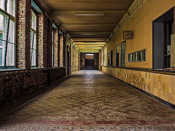 lost Places, corridor, pforphoto, grim, abandoned, old, hallway, the Atmosphere, decay, building, mood