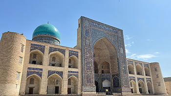 bangunan, fasad, Arsitektur, sejarah, seni, uzbekistan, bukhara, madrasah, Asia, buxoro, madrasah Miri Arab