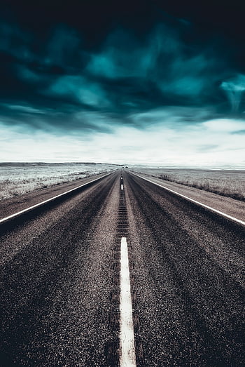 sky, road, blue, landscape, blue Sky, nature, clouds, desert, travel, field, sun
