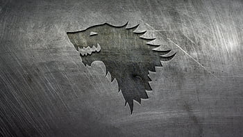 stark, logo, game Of Thrones, hd Wallpaper, carve Effect, metal Texture, wallpaper