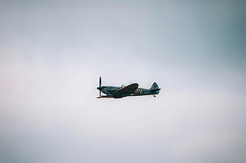 spitfire, stíhací letoun, létající, nebe, historický, letecké show, čisté nebe, Vintage letadlo, vojenských letadel, letectví, druhá světová válka