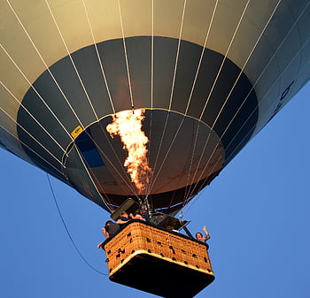 horkovzdušný balón, balón, zajatý balón, plamen, plynový hořák, hořák, teplo, výlet, nebe, zábava, dobrodružství